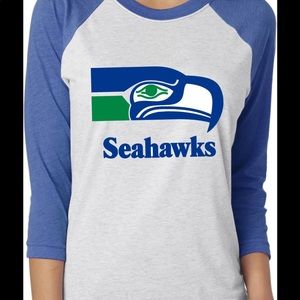 Seattle Seahawks Unisex Raglan tshirt shirt tee